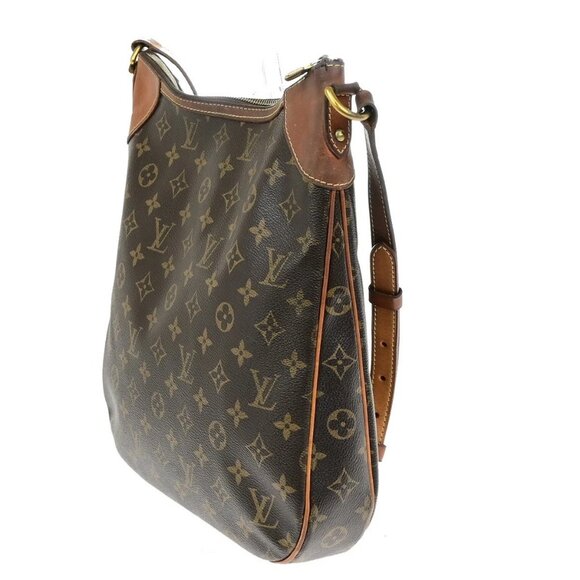 LOUIS VUITTON Odeon MM Shoulder Bag Monogram Leather Brown France M56389 65YG851 - Picture 4 of 16